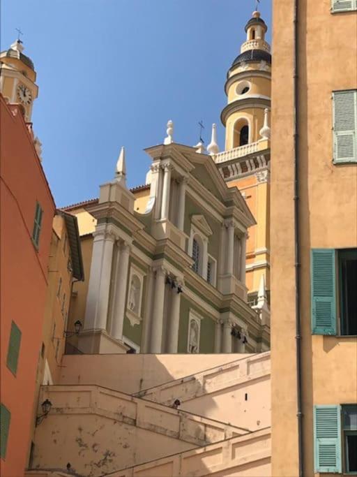 Duplex Vue Mer 50M De La Plage Des Sablettes Menton Exterior foto